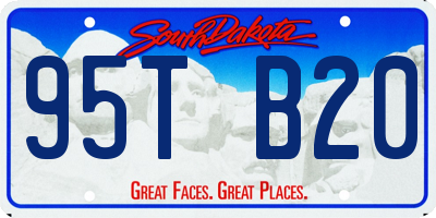 SD license plate 95TB20