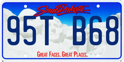 SD license plate 95TB68