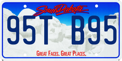 SD license plate 95TB95