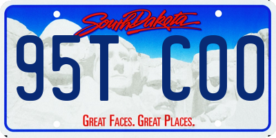 SD license plate 95TC00