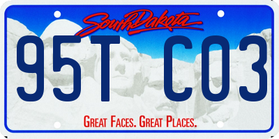 SD license plate 95TC03