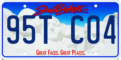 SD license plate 95TC04