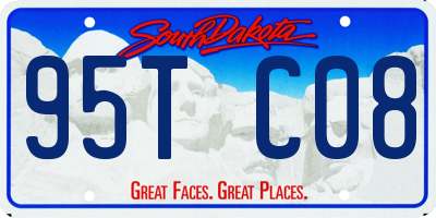 SD license plate 95TC08