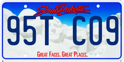 SD license plate 95TC09