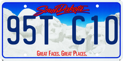 SD license plate 95TC10