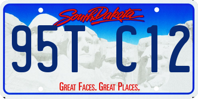 SD license plate 95TC12