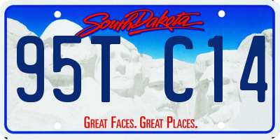SD license plate 95TC14