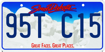 SD license plate 95TC15