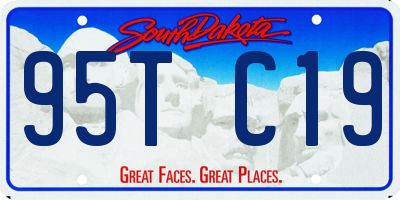 SD license plate 95TC19