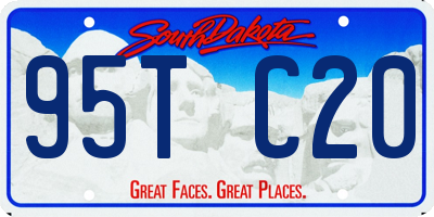 SD license plate 95TC20