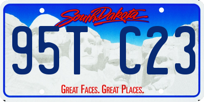 SD license plate 95TC23