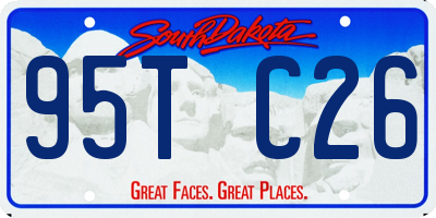 SD license plate 95TC26