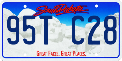 SD license plate 95TC28