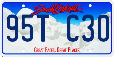 SD license plate 95TC30