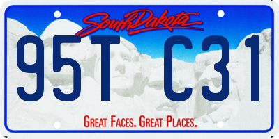 SD license plate 95TC31