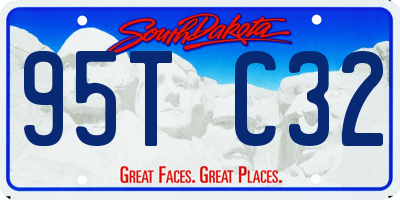 SD license plate 95TC32