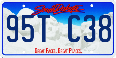SD license plate 95TC38