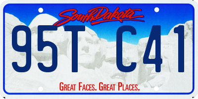 SD license plate 95TC41