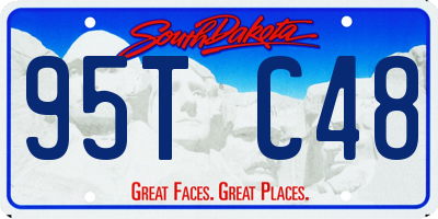 SD license plate 95TC48