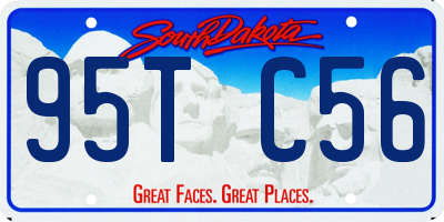 SD license plate 95TC56