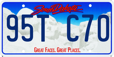 SD license plate 95TC70