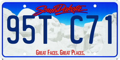 SD license plate 95TC71