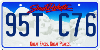 SD license plate 95TC76