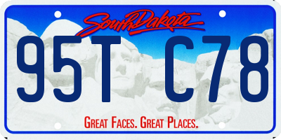 SD license plate 95TC78