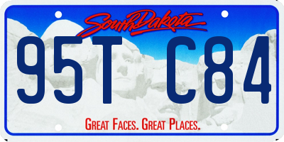 SD license plate 95TC84