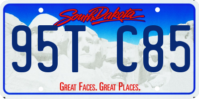 SD license plate 95TC85