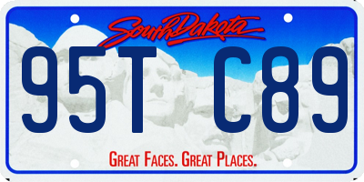 SD license plate 95TC89