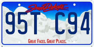 SD license plate 95TC94