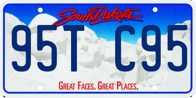 SD license plate 95TC95