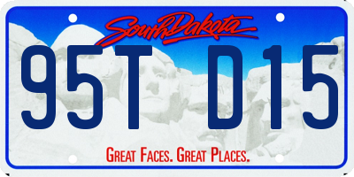 SD license plate 95TD15