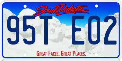 SD license plate 95TE02