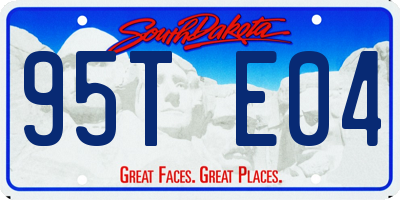 SD license plate 95TE04