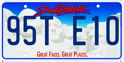 SD license plate 95TE10