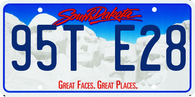 SD license plate 95TE28