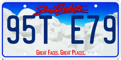 SD license plate 95TE79