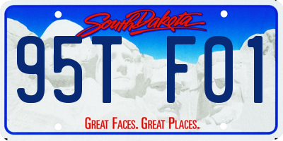 SD license plate 95TF01