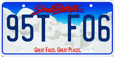 SD license plate 95TF06