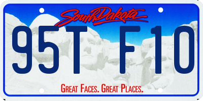 SD license plate 95TF10