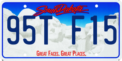 SD license plate 95TF15