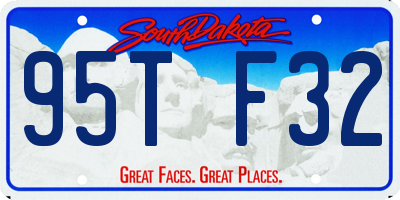 SD license plate 95TF32