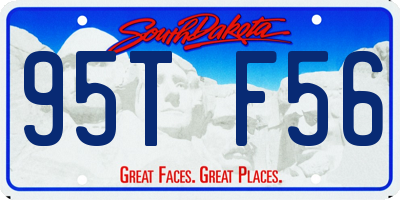 SD license plate 95TF56