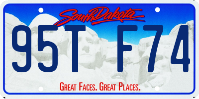 SD license plate 95TF74