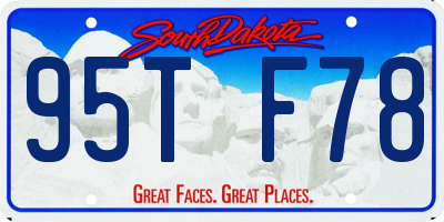 SD license plate 95TF78