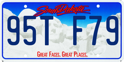 SD license plate 95TF79