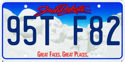 SD license plate 95TF82