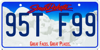 SD license plate 95TF99